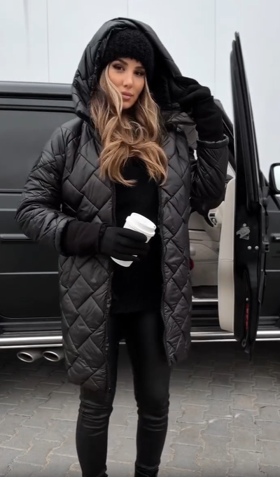 Bogna | Jacheta elegantă matlasată cu glugă