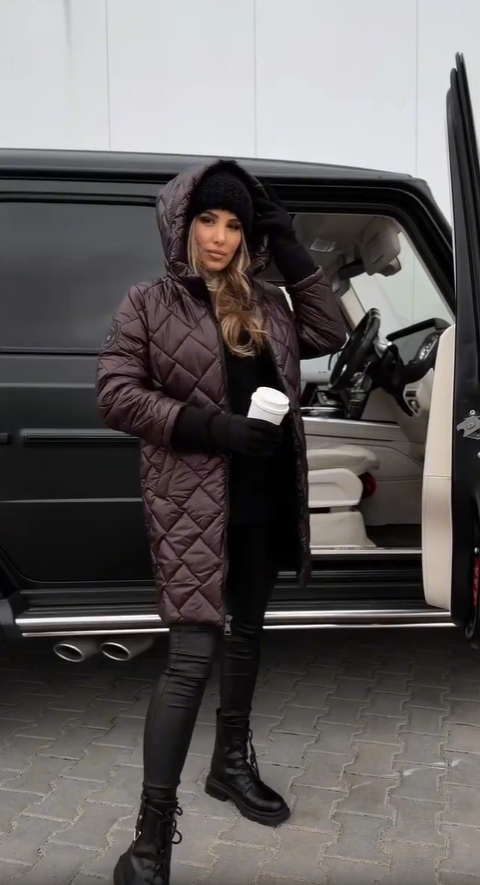 Bogna | Jacheta elegantă matlasată cu glugă