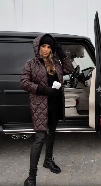 Bogna | Jacheta elegantă matlasată cu glugă